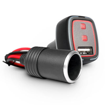 UR-42K 433 MHz USB पोर्ट कार चार्जर ऑटो दो बटन के साथ खुला